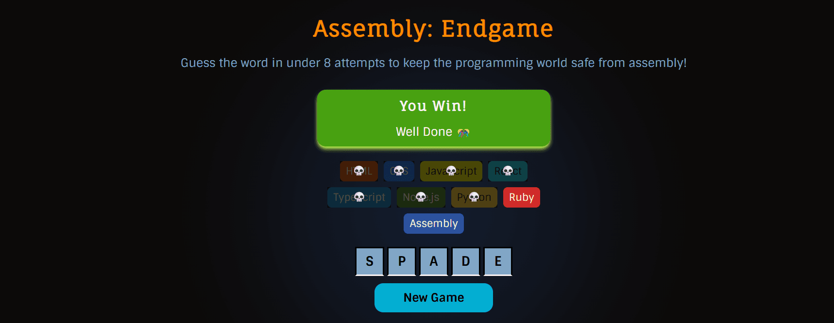 Assembly Fun Endgame